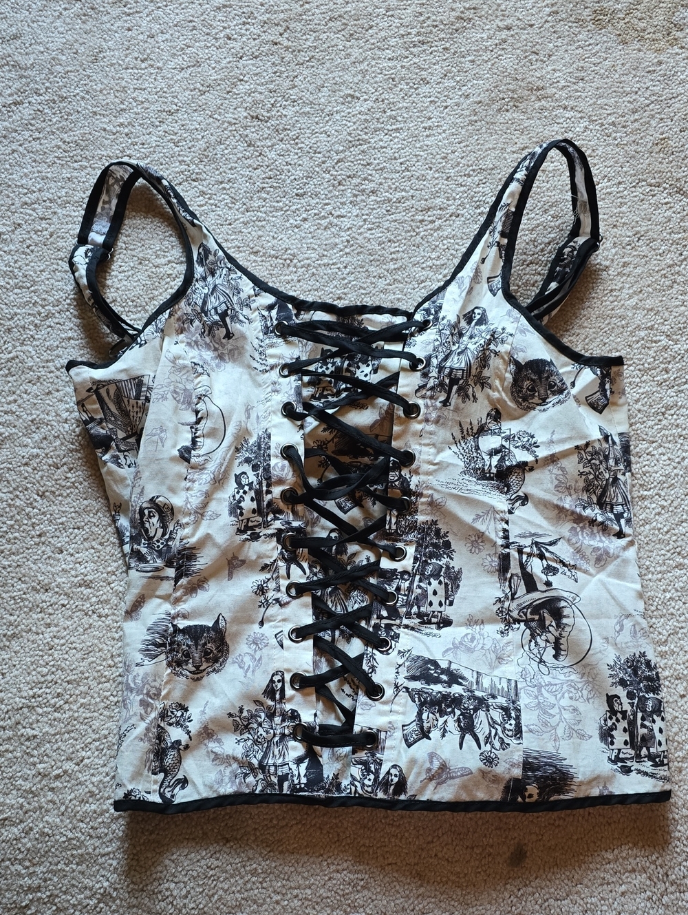 Alice In Wonderland Corset Top Hot topic